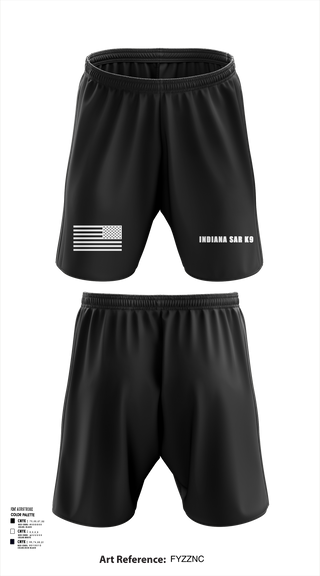 Athletic Shorts With Pockets, Indiana SAR K9, , Teamtime, Team time, sublimation, custom sports apparel, team uniforms, spirit wear, spiritwear, sports uniforms, custom shirts, team store, custom team store, fundraiser sports, apparel fundraiser