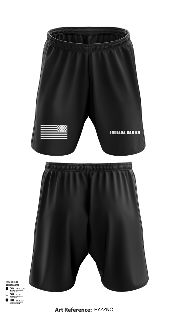 Athletic Shorts With Pockets, Indiana SAR K9, , Teamtime, Team time, sublimation, custom sports apparel, team uniforms, spirit wear, spiritwear, sports uniforms, custom shirts, team store, custom team store, fundraiser sports, apparel fundraiser
