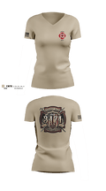 Local 3474 65707926 Women's Short Sleeve V-neck Shirt - 1
