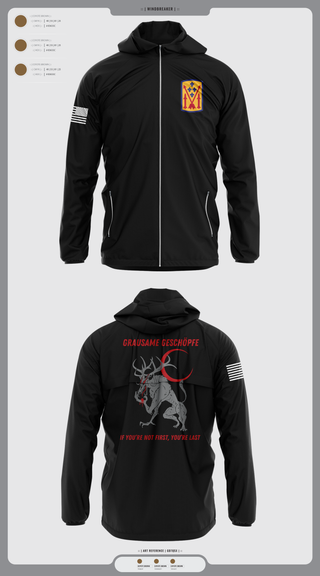 Windbreaker, Bravo 1-57 ADAR, Army, Teamtime, Team time, sublimation, custom sports apparel, team uniforms, spirit wear, spiritwear, sports uniforms, custom shirts, team store, custom team store, fundraiser sports, apparel fundraiser
