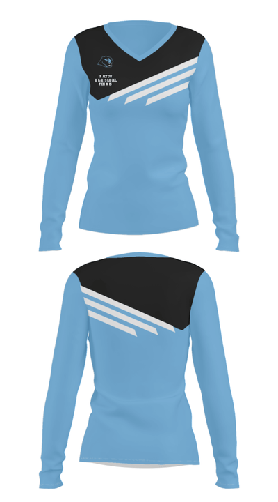 Paetow High School Tennis 24931552 Women's Long Sleeve V-neck Shirt - 31