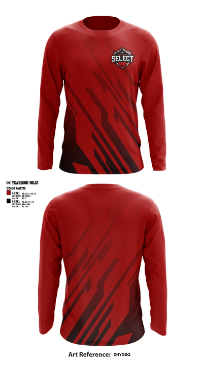 Utah Select Basketball 19223237 Long Sleeve Performance Shirt 1