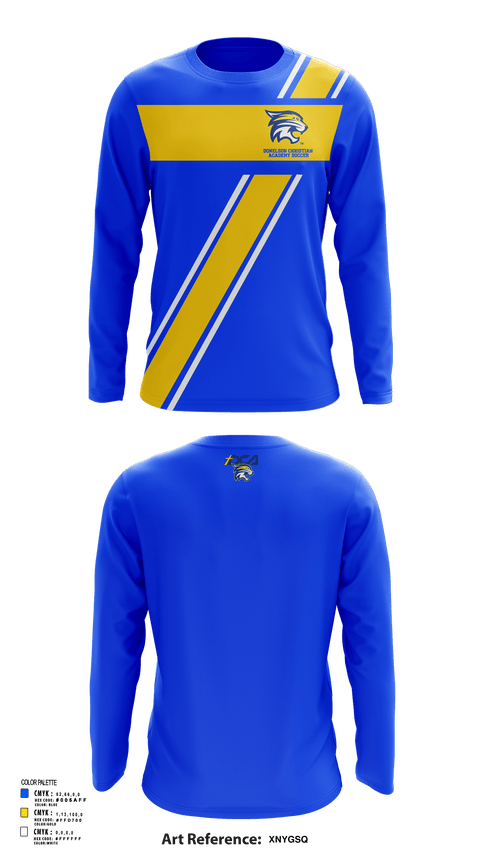 Long Sleeve Performance Shirt, Donelson Christian Academy Soccer, Men's Soccer, Teamtime, Team time, sublimation, custom sports apparel, team uniforms, spirit wear, spiritwear, sports uniforms, custom shirts, team store, custom team store, fundraiser sports, apparel fundraiser