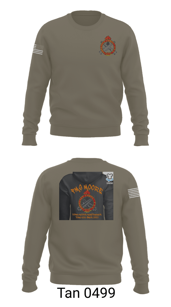 Crew Neck Sweatshirt, FMS Moore, Army, Teamtime, Team time, sublimation, custom sports apparel, team uniforms, spirit wear, spiritwear, sports uniforms, custom shirts, team store, custom team store, fundraiser sports, apparel fundraiser
