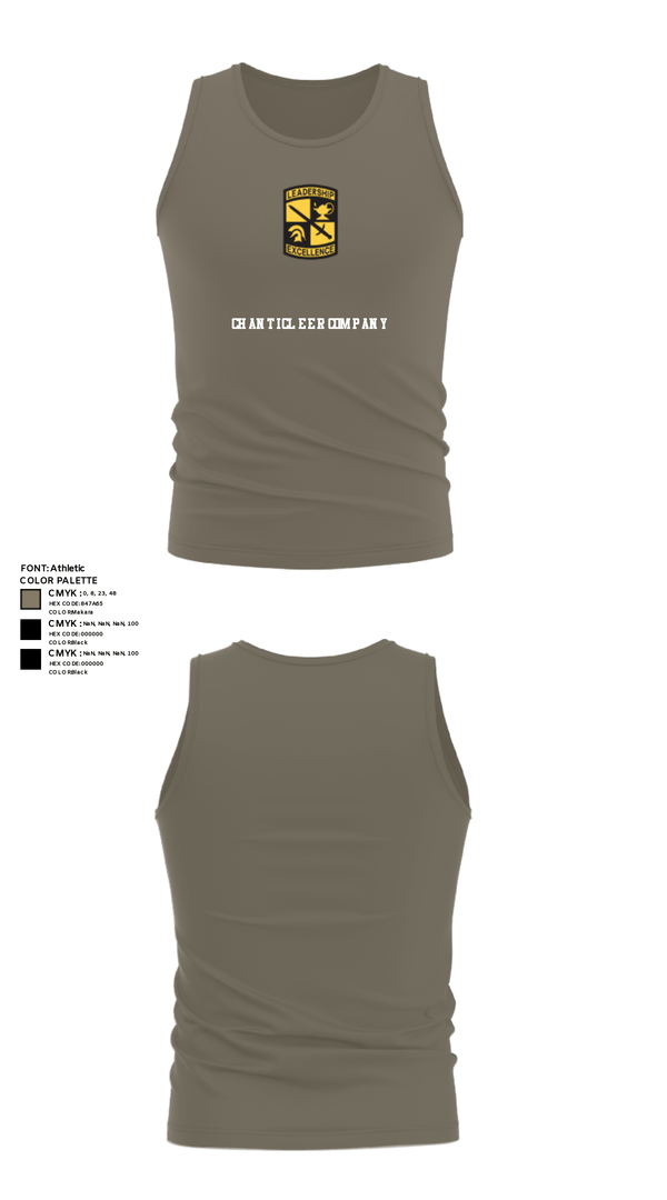 Tank Top, Chanticleer company, Army, Teamtime, Team time, sublimation, custom sports apparel, team uniforms, spirit wear, spiritwear, sports uniforms, custom shirts, team store, custom team store, fundraiser sports, apparel fundraiser