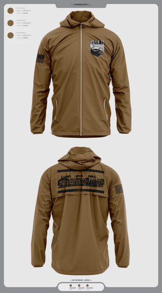 Windbreaker, 257th TC, Army, Teamtime, Team time, sublimation, custom sports apparel, team uniforms, spirit wear, spiritwear, sports uniforms, custom shirts, team store, custom team store, fundraiser sports, apparel fundraiser