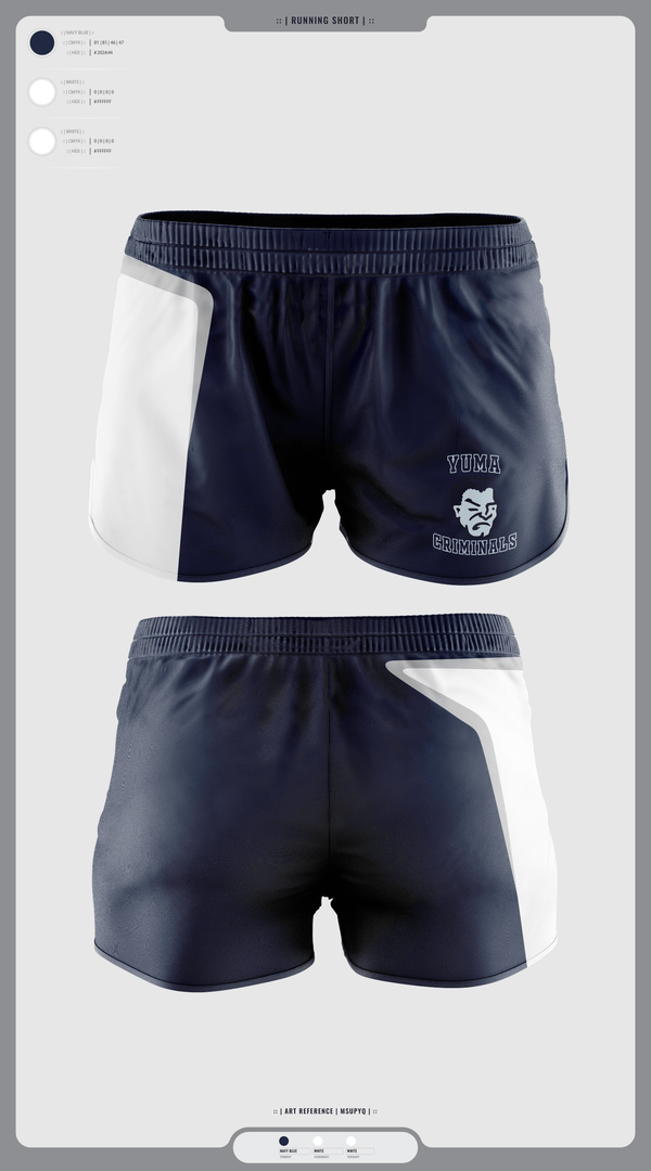 Womens Shorts, Yuma High School Wrestling, Wrestling, Teamtime, Team time, sublimation, custom sports apparel, team uniforms, spirit wear, spiritwear, sports uniforms, custom shirts, team store, custom team store, fundraiser sports, apparel fundraiser