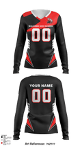 Waldron High School Volleyball 23401956 Women's Long Sleeve V-neck Shirt - 22