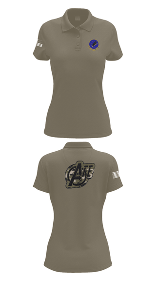 Womens Short Sleeve Performance Polo, 509 OSS, Air Force, Teamtime, Team time, sublimation, custom sports apparel, team uniforms, spirit wear, spiritwear, sports uniforms, custom shirts, team store, custom team store, fundraiser sports, apparel fundraiser