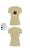 386th ECES/CEF 44039063 Women's Short Sleeve V-neck Shirt - 84