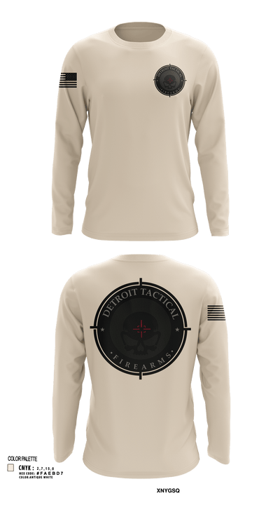 Detroit Tactical Firearms 87119150 Long Sleeve Performance Shirt 53