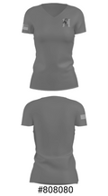 Meade High School Track 444243 Women's Short Sleeve V-neck Shirt - 21