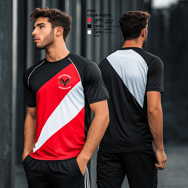Short Sleeve Performance Shirt, Rio Grande high school, Wrestling, Teamtime, Team time, sublimation, custom sports apparel, team uniforms, spirit wear, spiritwear, sports uniforms, custom shirts, team store, custom team store, fundraiser sports, apparel fundraiser