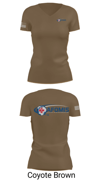 Women's Short Sleeve Vneck Shirt, AFOMIS, Air Force, Teamtime, Team time, sublimation, custom sports apparel, team uniforms, spirit wear, spiritwear, sports uniforms, custom shirts, team store, custom team store, fundraiser sports, apparel fundraiser