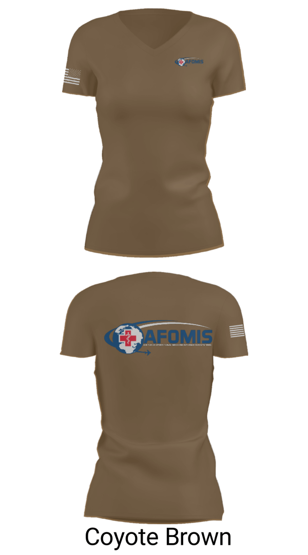 Women's Short Sleeve Vneck Shirt, AFOMIS, Air Force, Teamtime, Team time, sublimation, custom sports apparel, team uniforms, spirit wear, spiritwear, sports uniforms, custom shirts, team store, custom team store, fundraiser sports, apparel fundraiser