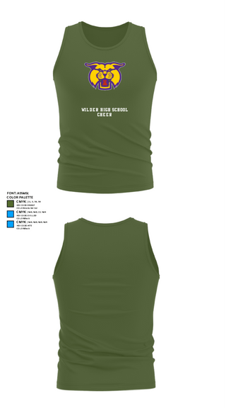 Tank Top, Wilder High School Cheer, Cheer, Teamtime, Team time, sublimation, custom sports apparel, team uniforms, spirit wear, spiritwear, sports uniforms, custom shirts, team store, custom team store, fundraiser sports, apparel fundraiser