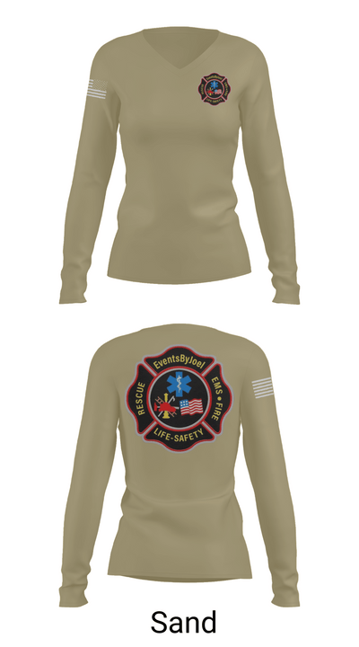 EventsByJoel 45028039 Women's Long Sleeve V-neck Shirt - 97