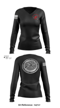Firearms and Tactics training 60142734 Women's Long Sleeve V-neck Shirt - 101