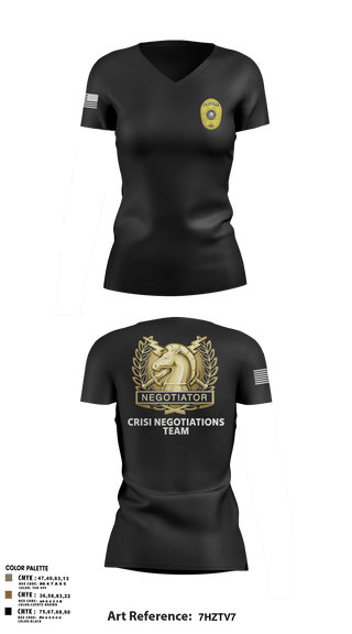 Womens Short Sleeve Vneck Shirt, HCSO CNT, Police, Teamtime, Team time, sublimation, custom sports apparel, team uniforms, spirit wear, spiritwear, sports uniforms, custom shirts, team store, custom team store, fundraiser sports, apparel fundraiser
