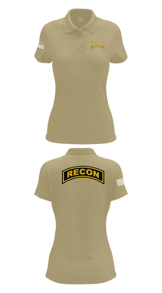 Womens Short Sleeve Performance Polo, Cowboy, Army, Teamtime, Team time, sublimation, custom sports apparel, team uniforms, spirit wear, spiritwear, sports uniforms, custom shirts, team store, custom team store, fundraiser sports, apparel fundraiser