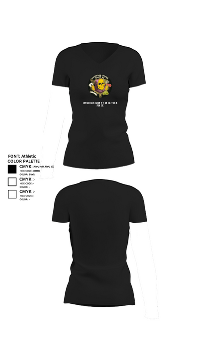 Dutchess County Drug Task Force 69240930 Women's Short Sleeve V-neck Shirt - 23