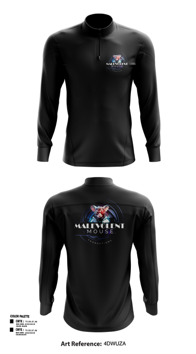Malevolent Mouse Productions 94468884 Quarter Zip Jacket - 106