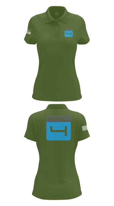 Pro 4 38264354 Women's Short Sleeve Performance Polo  - 25