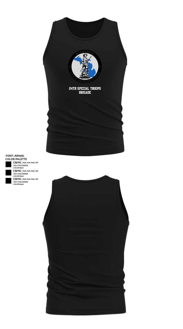 Tank Top, 24th Special Troops Brigade, National Guard, Teamtime, Team time, sublimation, custom sports apparel, team uniforms, spirit wear, spiritwear, sports uniforms, custom shirts, team store, custom team store, fundraiser sports, apparel fundraiser