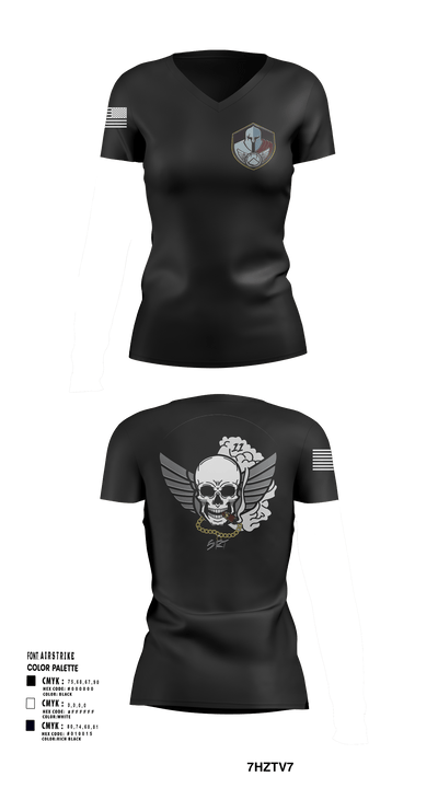Special Response Team 18525439 Women's Short Sleeve V-neck Shirt - 118