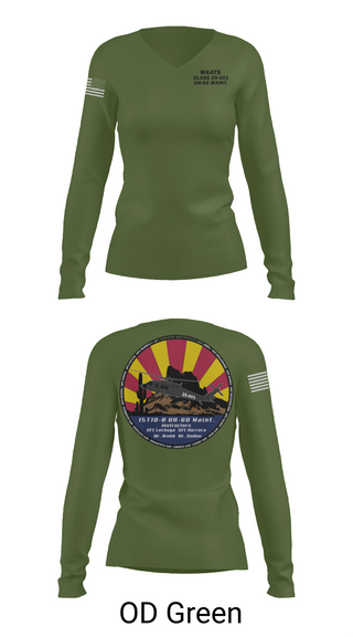 Womens Long Sleeve Vneck Shirt, WAATS 15T10 CLASS 25-001, , Teamtime, Team time, sublimation, custom sports apparel, team uniforms, spirit wear, spiritwear, sports uniforms, custom shirts, team store, custom team store, fundraiser sports, apparel fundraiser