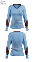 Kankakee High School Band 16821131 Women's Long Sleeve V-neck Shirt - 2