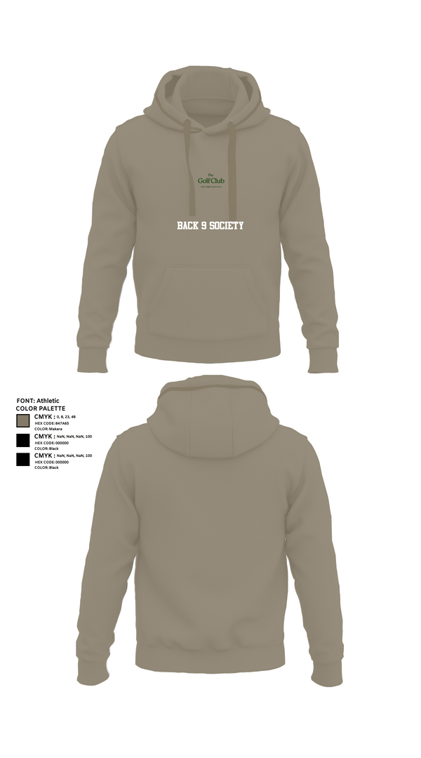 Hoodie, Back 9 Society, Golf, Teamtime, Team time, sublimation, custom sports apparel, team uniforms, spirit wear, spiritwear, sports uniforms, custom shirts, team store, custom team store, fundraiser sports, apparel fundraiser
