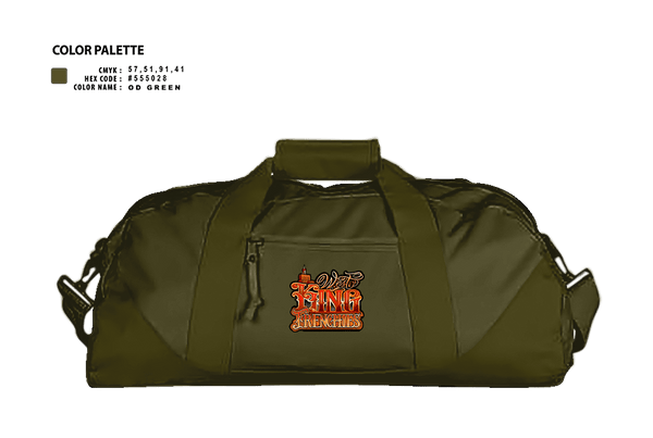 Duffle Bag, West king frenchies, , Teamtime, Team time, sublimation, custom sports apparel, team uniforms, spirit wear, spiritwear, sports uniforms, custom shirts, team store, custom team store, fundraiser sports, apparel fundraiser