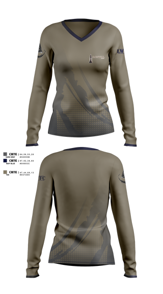 Womens Long Sleeve Vneck Shirt, Logan Williams Football Camps, , Teamtime, Team time, sublimation, custom sports apparel, team uniforms, spirit wear, spiritwear, sports uniforms, custom shirts, team store, custom team store, fundraiser sports, apparel fundraiser