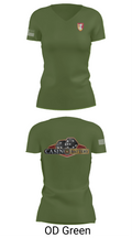 Charlie Battery, 1st Battalion 1st Air Defense Artillery Regiment 30470719 Women's Short Sleeve V-neck Shirt - 48