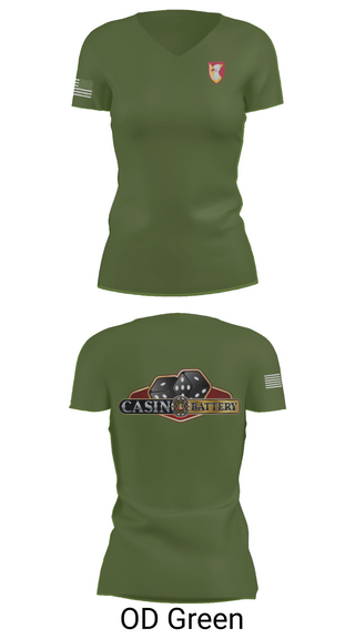 Womens Short Sleeve Vneck Shirt, Charlie Battery, 1st Battalion 1st Air Defense Artillery Regiment, , Teamtime, Team time, sublimation, custom sports apparel, team uniforms, spirit wear, spiritwear, sports uniforms, custom shirts, team store, custom team store, fundraiser sports, apparel fundraiser