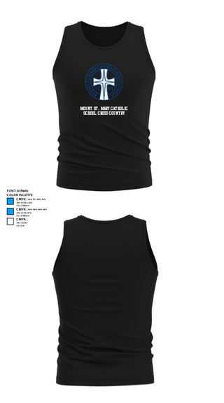 Tank Top, Mount St. Mary Catholic School Cross Country, Cross Country, Teamtime, Team time, sublimation, custom sports apparel, team uniforms, spirit wear, spiritwear, sports uniforms, custom shirts, team store, custom team store, fundraiser sports, apparel fundraiser