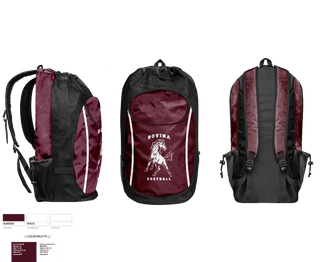 Gear Bag, Bovina High School Football, Football, Teamtime, Team time, sublimation, custom sports apparel, team uniforms, spirit wear, spiritwear, sports uniforms, custom shirts, team store, custom team store, fundraiser sports, apparel fundraiser