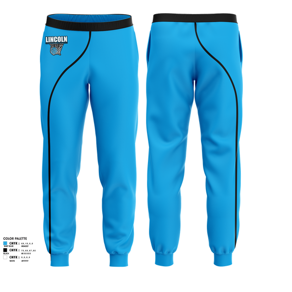 Joggers, Lincoln Basketball Elite, Men's Basketball, Teamtime, Team time, sublimation, custom sports apparel, team uniforms, spirit wear, spiritwear, sports uniforms, custom shirts, team store, custom team store, fundraiser sports, apparel fundraiser