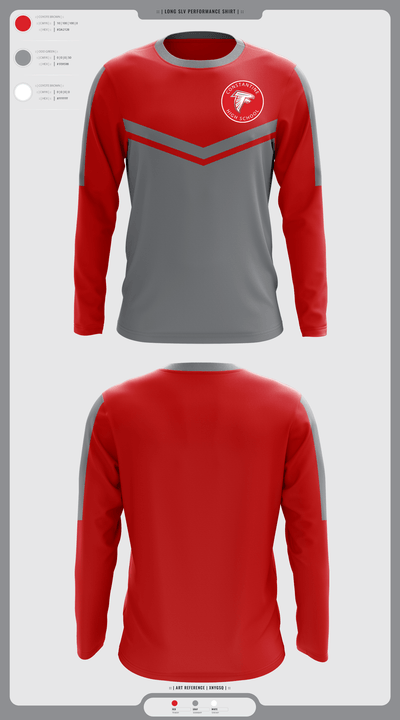 Constantine High School Cross Country 28669169 Long Sleeve Performance Shirt - 1