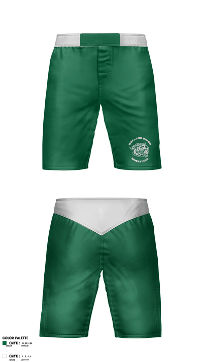 Wayland Union Middle School Wrestling 74603819 Fight Shorts - 1