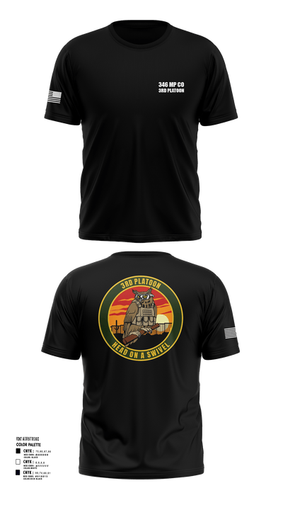 346 MP CO 3rd Platoon 43320857 Old School Cotton Feel Shirt - 118