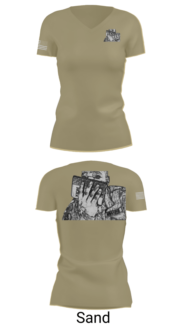 Womens Short Sleeve Vneck Shirt, 29th MP CO., Fire Department, Teamtime, Team time, sublimation, custom sports apparel, team uniforms, spirit wear, spiritwear, sports uniforms, custom shirts, team store, custom team store, fundraiser sports, apparel fundraiser
