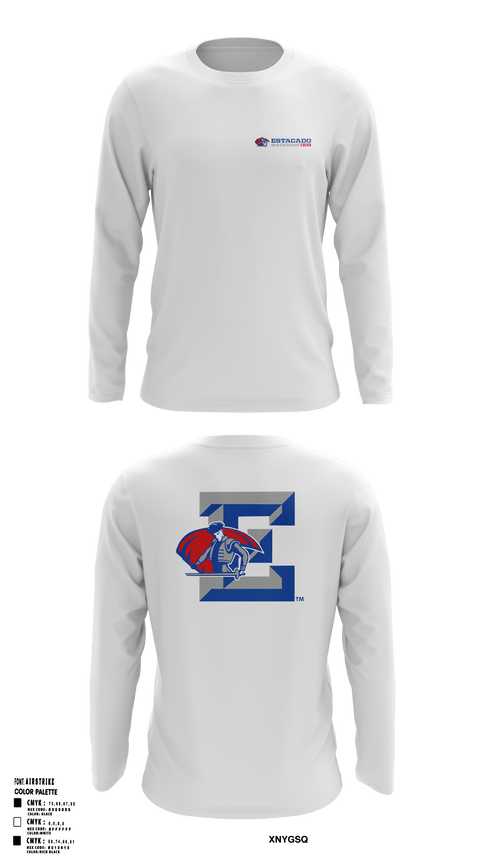 Long Sleeve Performance Shirt, Estacado High School Cheer, Cheer, Teamtime, Team time, sublimation, custom sports apparel, team uniforms, spirit wear, spiritwear, sports uniforms, custom shirts, team store, custom team store, fundraiser sports, apparel fundraiser