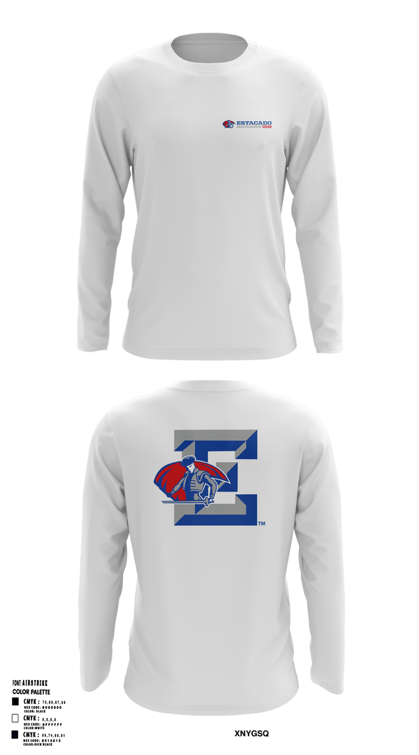 Long Sleeve Performance Shirt, Estacado High School Cheer, Cheer, Teamtime, Team time, sublimation, custom sports apparel, team uniforms, spirit wear, spiritwear, sports uniforms, custom shirts, team store, custom team store, fundraiser sports, apparel fundraiser