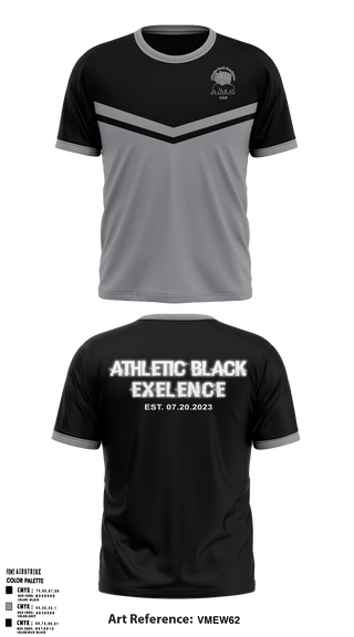 Short Sleeve Performance Shirt, Athletic black excellence 2, Spirit Store, Teamtime, Team time, sublimation, custom sports apparel, team uniforms, spirit wear, spiritwear, sports uniforms, custom shirts, team store, custom team store, fundraiser sports, apparel fundraiser