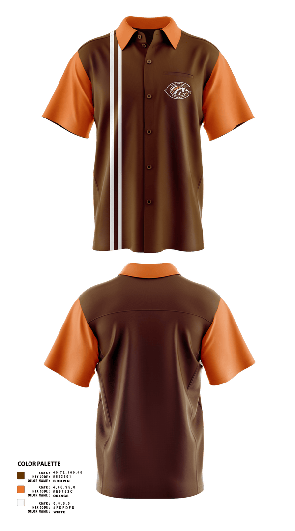 Short Sleeve Bowling Jersey, Claymont High School Bowling, Bowling, Teamtime, Team time, sublimation, custom sports apparel, team uniforms, spirit wear, spiritwear, sports uniforms, custom shirts, team store, custom team store, fundraiser sports, apparel fundraiser