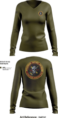Battle Space Surveillance Company 88540160 Women's Long Sleeve V-neck Shirt - 8