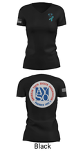 AYSO AREA 10V 37411197 Women's Short Sleeve V-neck Shirt - 38