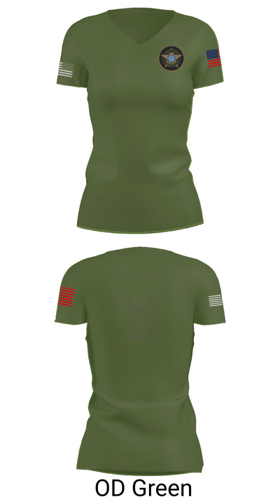 Lowndes County Sheriff’s Office Special Operations Division 52350448 Women's Short Sleeve V-neck Shirt - 46
